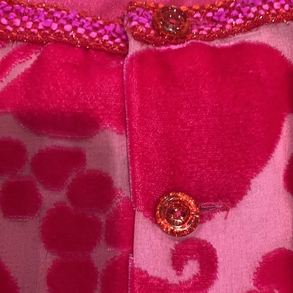 Chanel 2001 Cruise Collection Fuschia Velvet Burnout Skirt Set - Picture 5 of 11